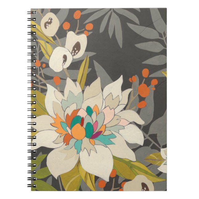 Caderno Espiral Flores Tropicais (Frente)