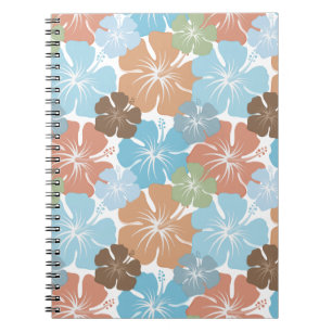 Caderno Espiral Flores Tropicais de Hibiscus no Havaí