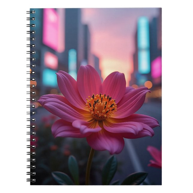 Caderno Espiral Florescer do Nascer do Sol Moderno (Frente)