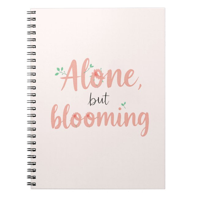 Caderno Espiral Florescer na Solidão (Frente)