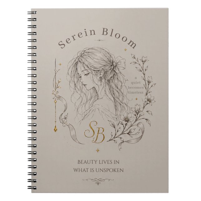Caderno Espiral Florescer Sereno (Frente)
