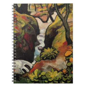 Caderno Espiral Floresta Brook por August Macke Expressionismo Vin