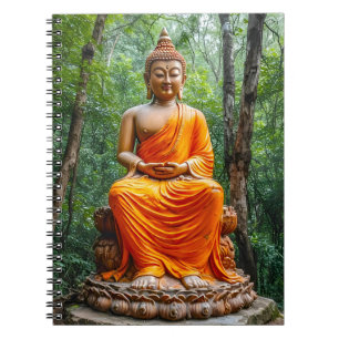 Caderno Espiral Floresta da Calma: O Santuário do Buda