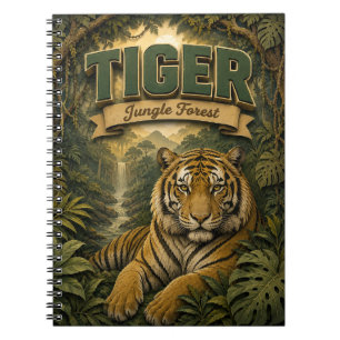 Caderno Espiral Floresta da Selva do Tigre POPCUT