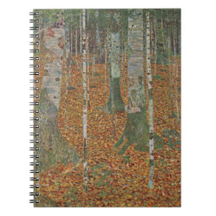 Caderno Espiral Floresta de Nascimento por Gustav Klimt, Vintage A
