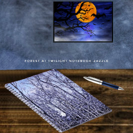 Caderno Espiral Floresta Em Twilight
