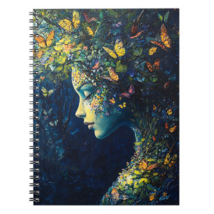 Caderno Espiral Floresta Encantada da Deusa Borboleta (2)