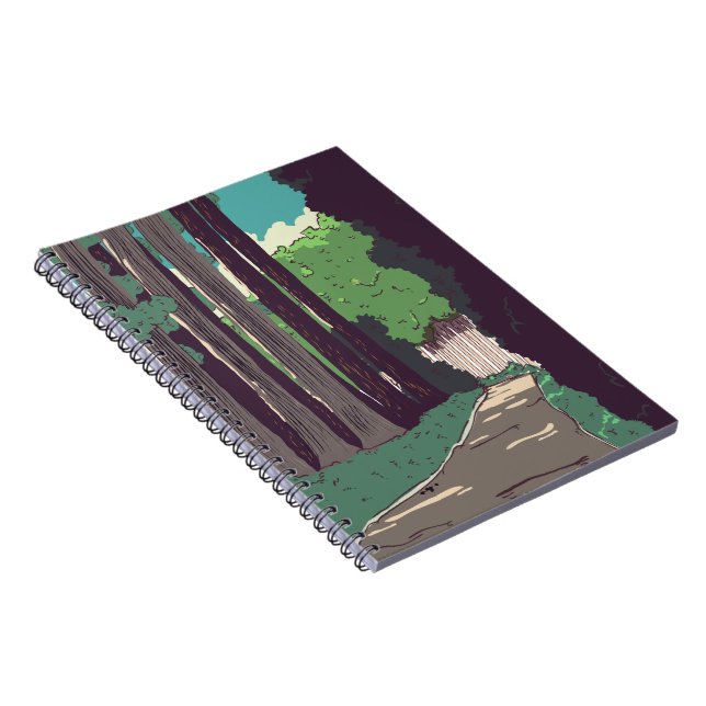 Caderno Espiral Floresta Japonesa (Lado Direito)