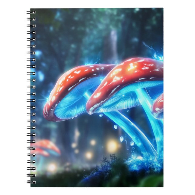 Caderno Espiral Floresta Mushroom (Frente)