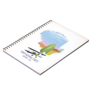 Caderno Espiral Floresta nacional de Tonto Arizona EUA mapa