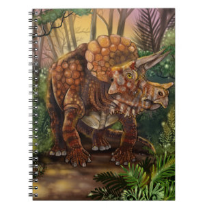Caderno Espiral Floresta Triceratops
