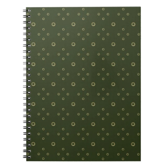 Caderno Espiral Floresta | Zínia Dourada Sol (Frente)