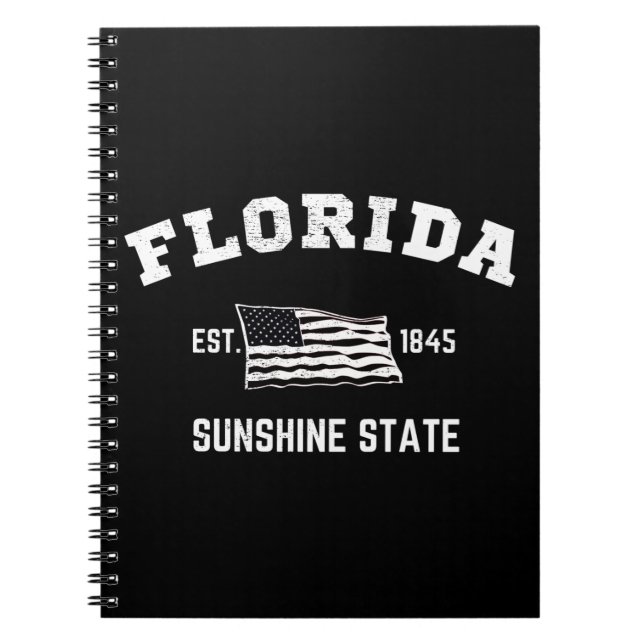 Caderno Espiral Florida Est, 1845 Sunshine State (Frente)