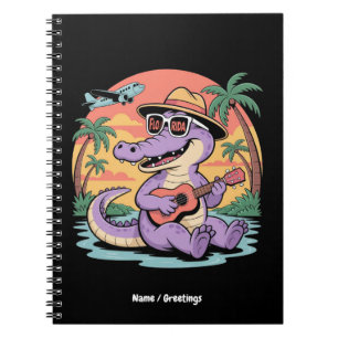 Caderno Espiral Flórida Férias Legal Furiosas no Alligador de Verã