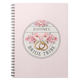 Caderno Espiral Flórida personalizada de Tribo Bride