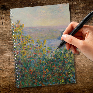 Caderno Espiral Flower Beds no Vétheuil Monet