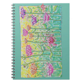 Caderno Espiral Flower Field