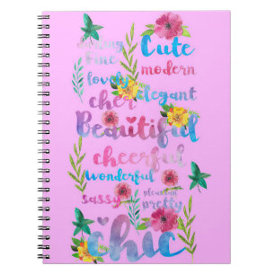 Caderno Espiral Flower Lover   Flor, Bonito Moderno