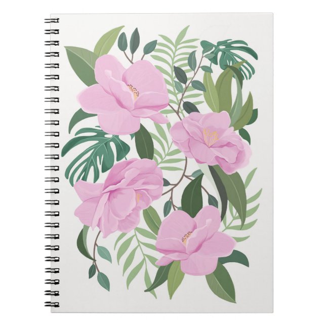 Caderno Espiral Flower Lover | Jardim da Flor Secreto (Frente)