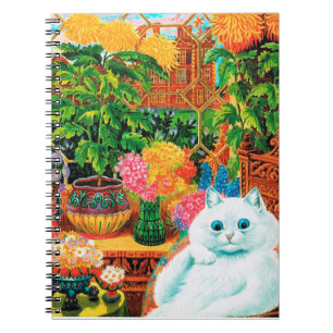 Caderno Espiral Flower Lovers Cat, Louis Wain
