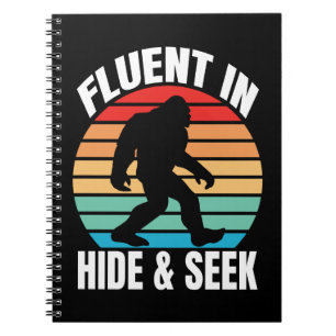 Caderno Espiral Fluente em Esconde-Esconde Funny Bigfoot 