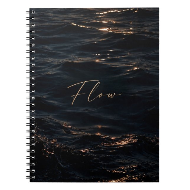 Caderno Espiral Fluxo - Águas Profundas (Frente)