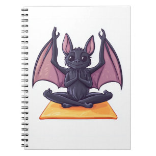 Caderno Espiral Fluxo de Yoga de Morcego