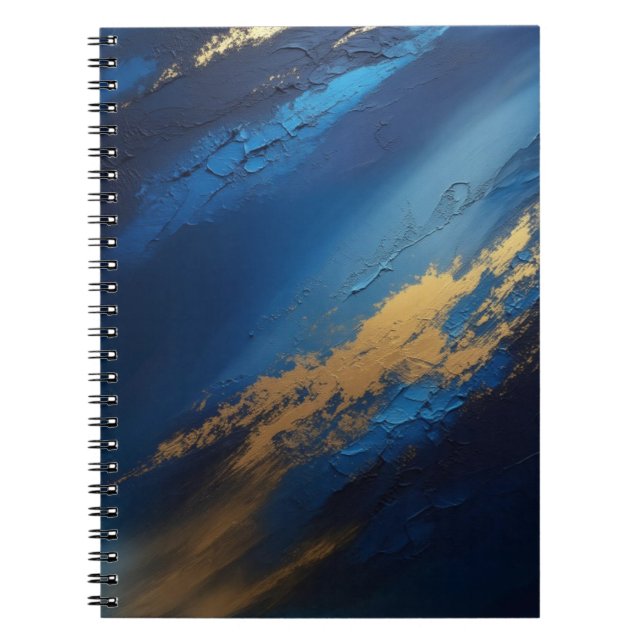 Caderno Espiral Fluxo Indigo (Frente)