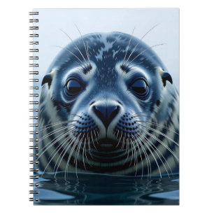 Caderno Espiral Foca Fofa de Perto