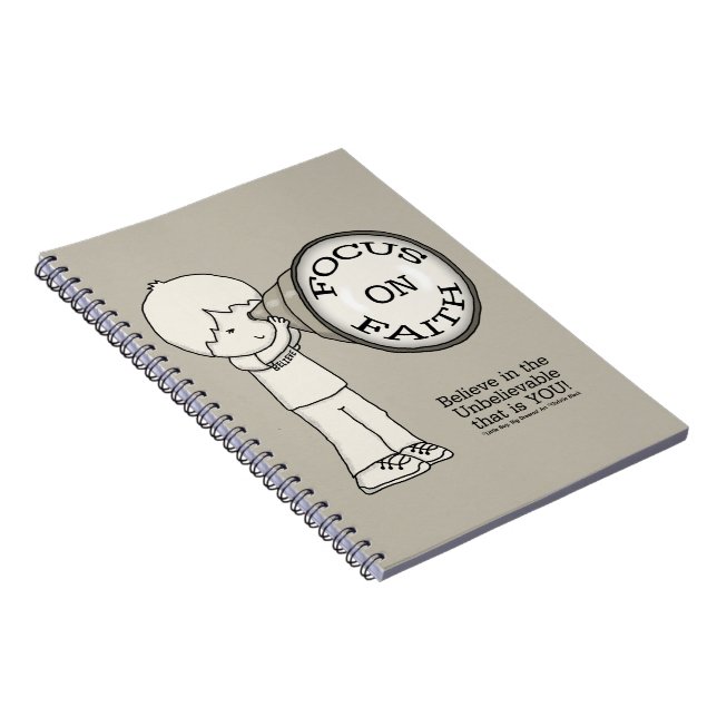 Caderno Espiral Foco Na Fé (Lado Direito)