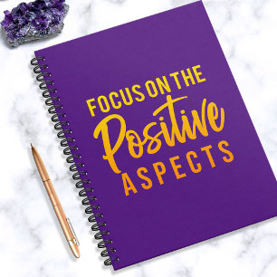 Caderno Espiral Foco nos aspectos positivos do notebook espiral