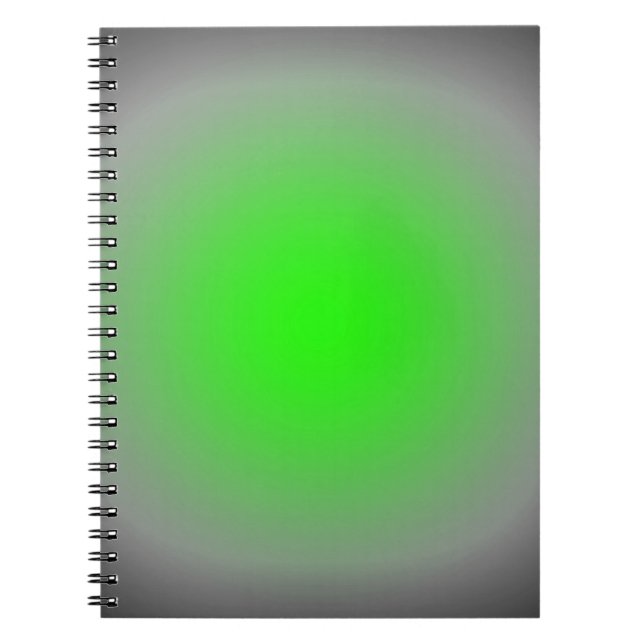 Caderno Espiral Foco verde e Cinza (Frente)