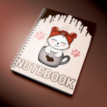 caderno espiral fofo Aquecimento do coração amor p