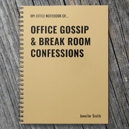 Caderno Espiral Fofocas de Escritório Local de Trabalho