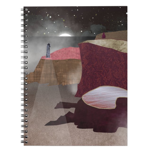 Caderno Espiral Foggy Lighthouse (Frente)