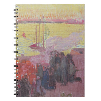 Caderno Espiral Fogo de St. Jean no Ile Tudy