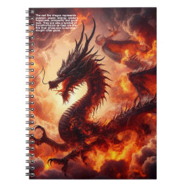 Caderno Espiral Fogo do Dragão