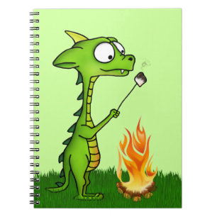 Caderno Espiral Fogo Dragão