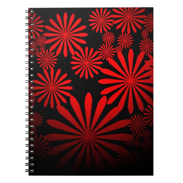 Caderno Espiral Fogos de artifício vermelhos (Frente)