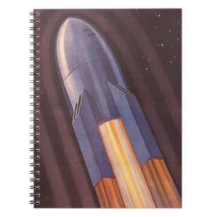 Caderno Espiral Foguetes de naves espaciais de ficção científica V
