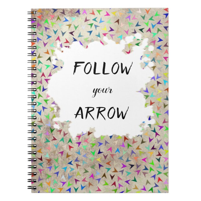 Caderno Espiral Folge deinem Pfeil (Frente)