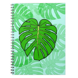 Caderno Espiral Folha de Monstera
