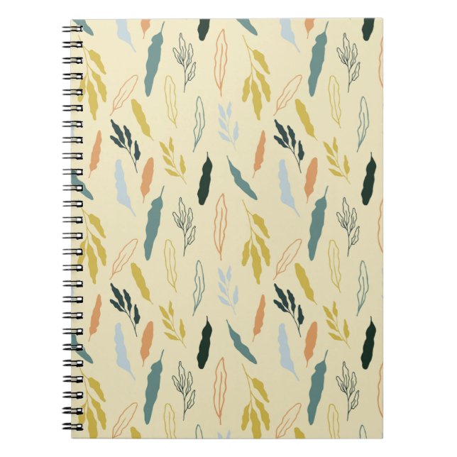 Caderno Espiral Folha de outono (Frente)