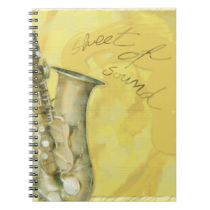 Caderno Espiral Folha de som, notebook