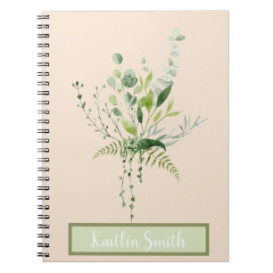 Caderno Espiral Folhagem bonita, multiuso, Diário Escrevendo,