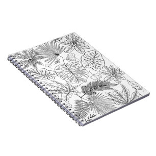Caderno Espiral Folhas Botânicas
