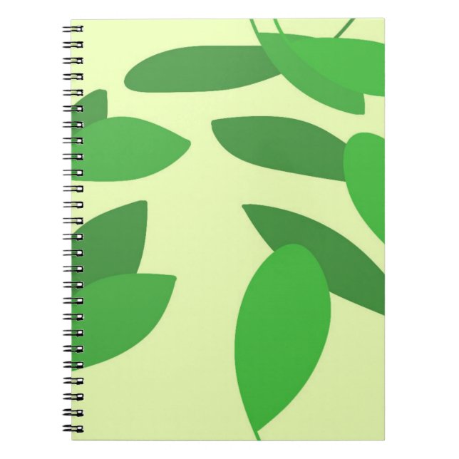 Caderno Espiral folhas de abstrato (Frente)