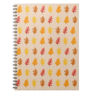 Caderno Espiral Folhas de Carvalho de Queda