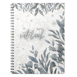 Caderno Espiral Folhas de cinza
