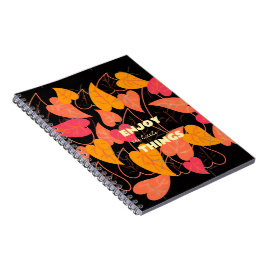 Caderno Espiral Folhas de cor